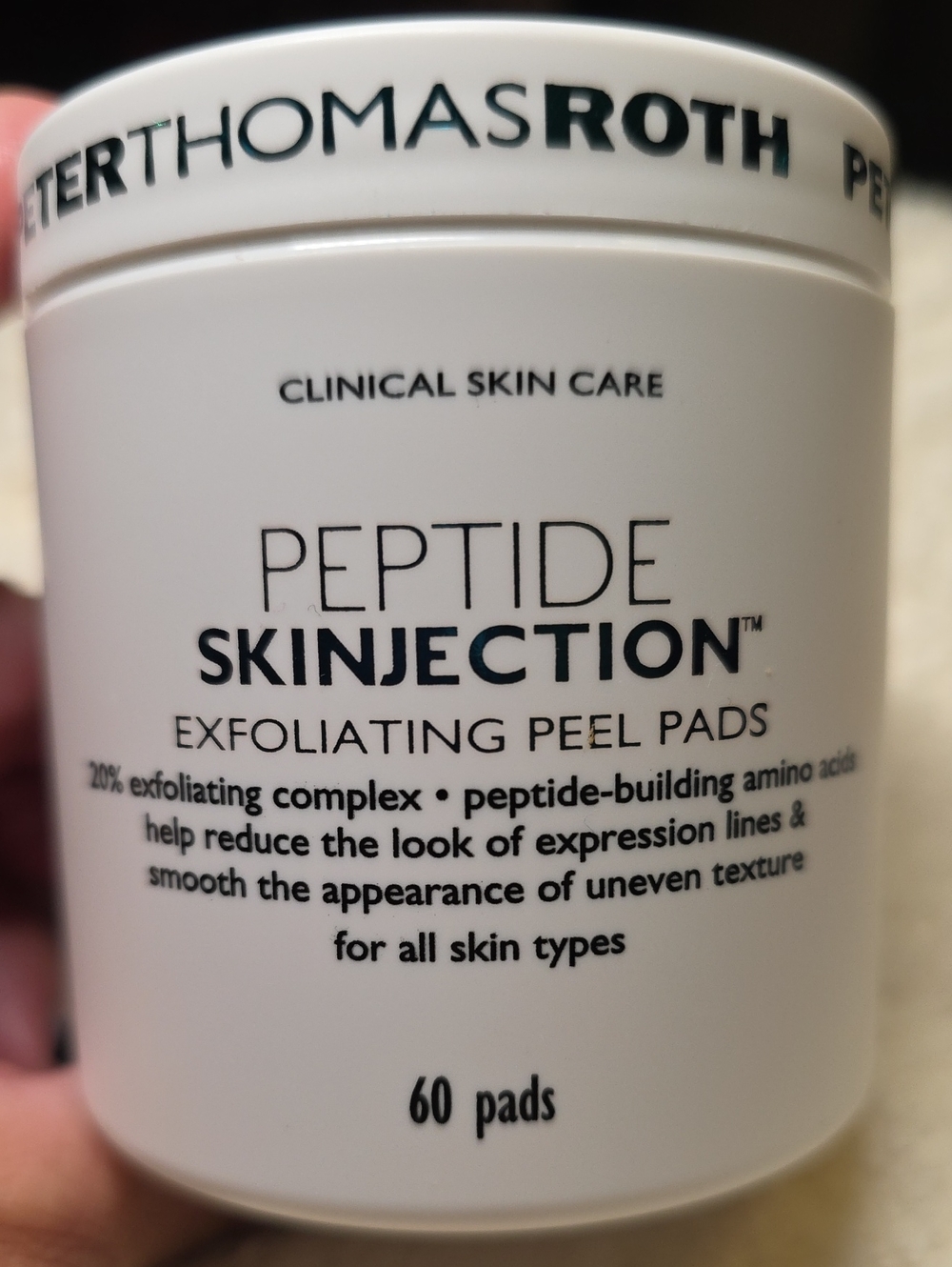 Peter Thomas Roth Peptide Skinjection Exfoliating Peel Pads - White